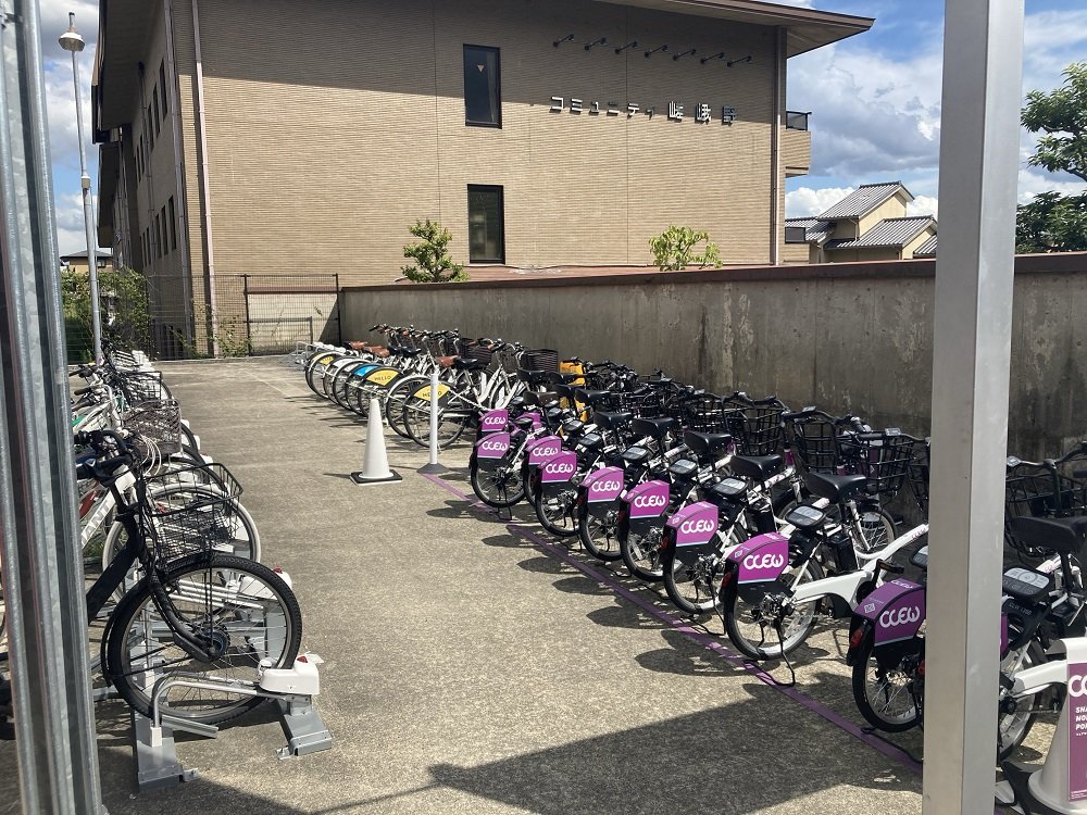 嵯峨嵐山駅前シェアサイクルステーション