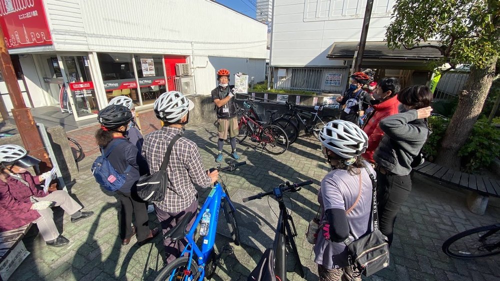 余呉湖スノーサイクリング