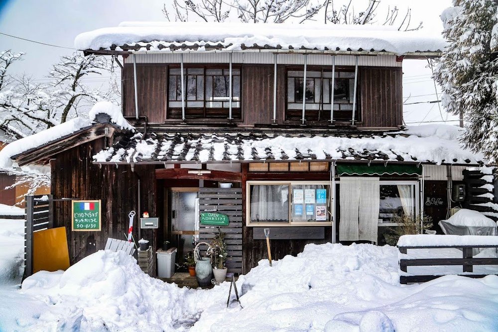 余呉湖スノーサイクリング