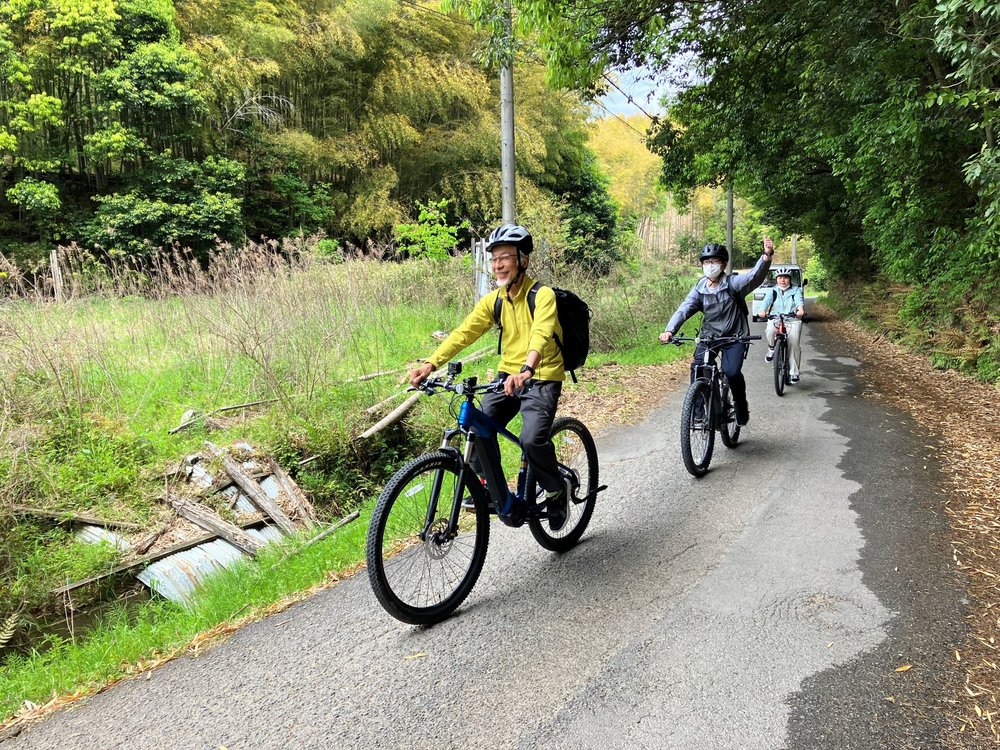 たけのこ掘り体験サイクリング