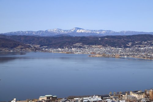 諏訪湖を目指す快走自転車ルート