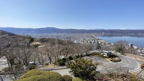 諏訪湖を目指す快走自転車ルート