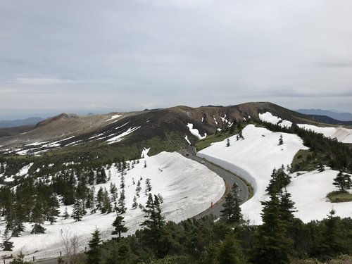 雪の回廊上から