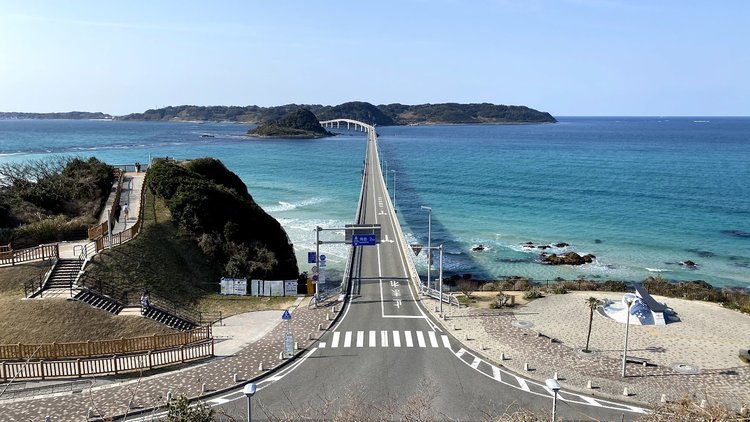 【山口県】名物瓦そばと絶景橋へ｜川棚温泉駅から角島大橋を目指す海風サイクリング６.jpg